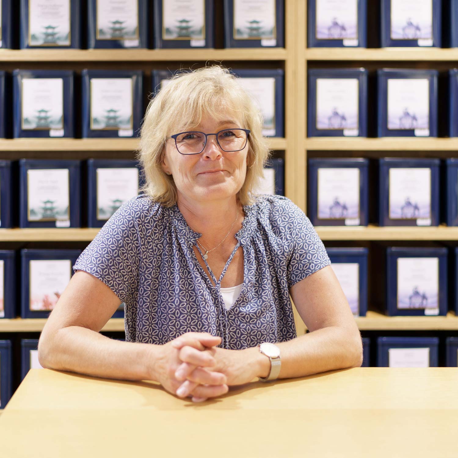 Monika vom Tee Shop Dornbirn