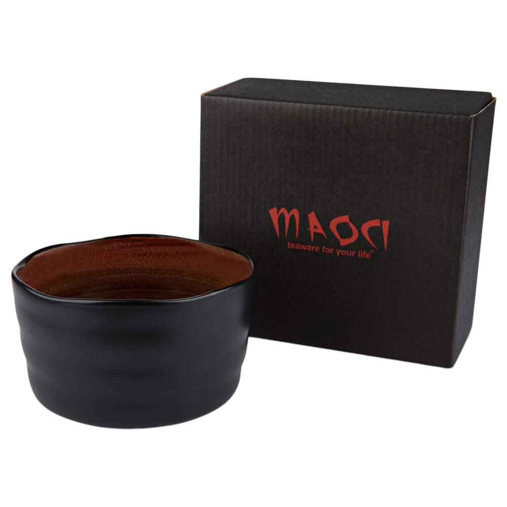 Matchaschale schwarz innen rotbraun Box#matchaschale_schwarz-innen-rotbraun
