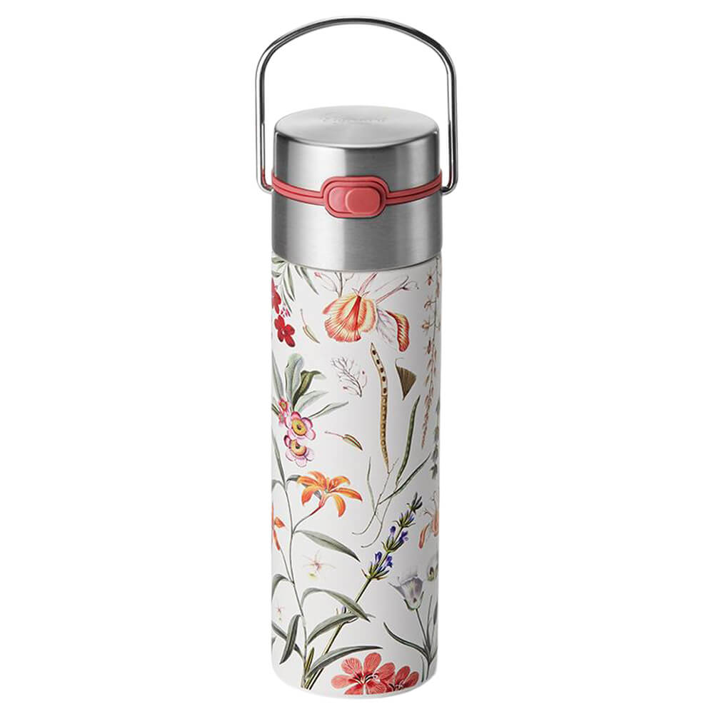 Doppelwandige Trinkflasche Mira mit Edelstahlsieb und Trinkdeckel 0,5lt.#variante_mira
