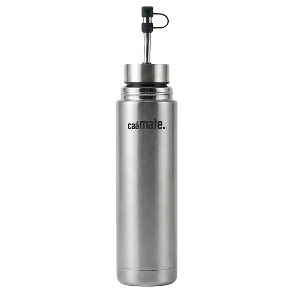 Edelstahl matt: Automate Mate Thermoskanne in Edelstahl matt mit integrierter Bombilla von caámate#automate_750ml-edelstahl-matt