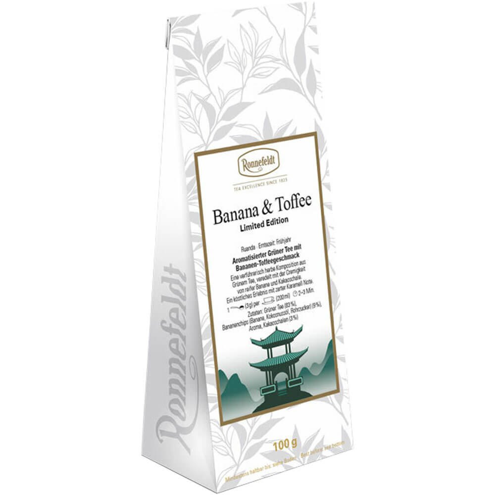 Grünteemischung Banana Toffee Packung