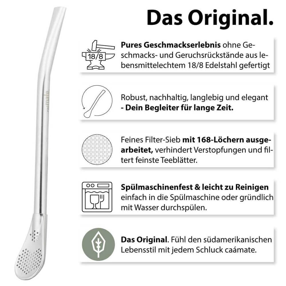 Klassische Bombilla Regenbogen 19cm Info#bombilla_regenbogen-19cm