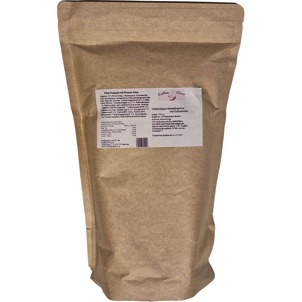 Chai Frappé mit Power Chai Packung