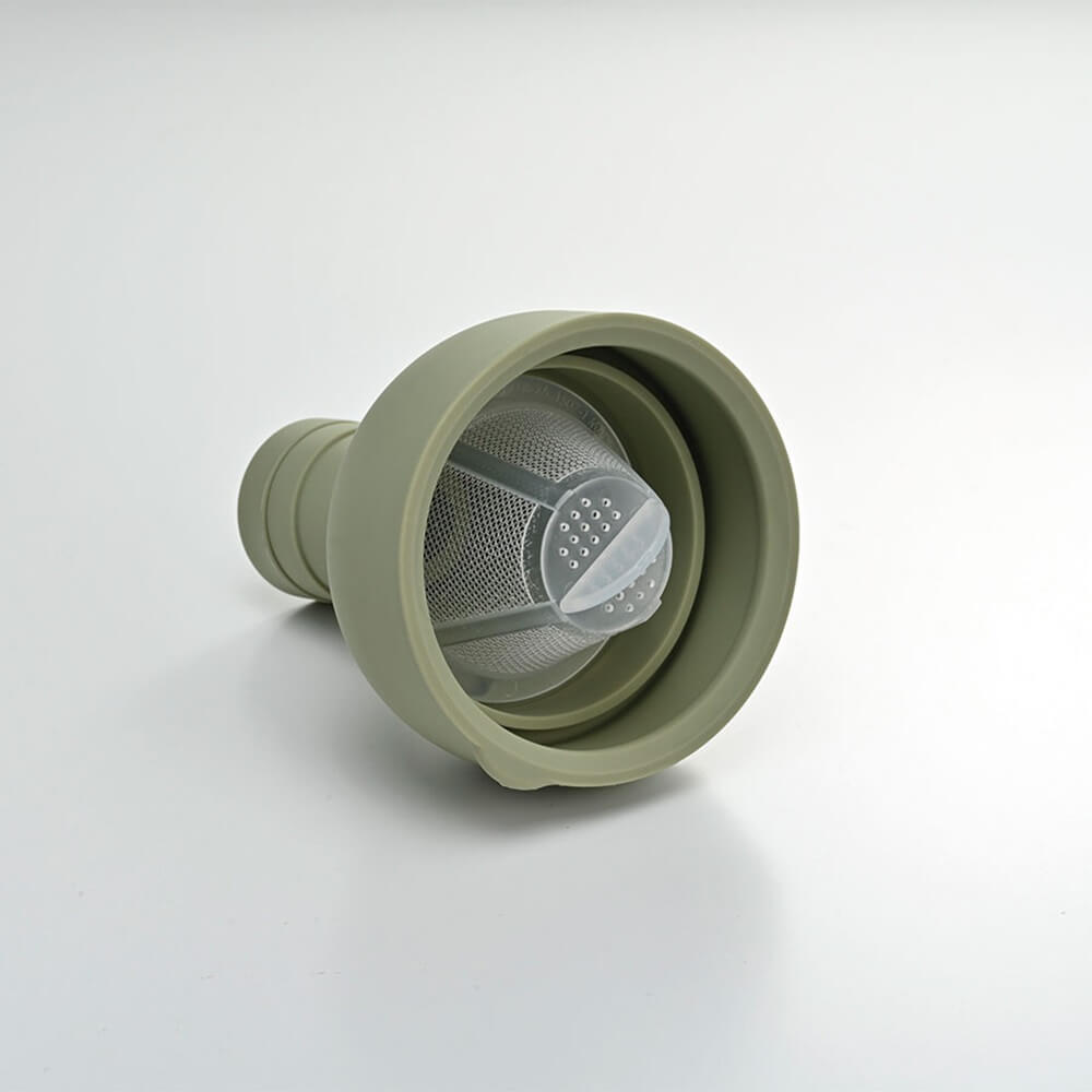 Eisteeflasche Hario smokey green Deckel1#teeflasche_smokey-green-750ml