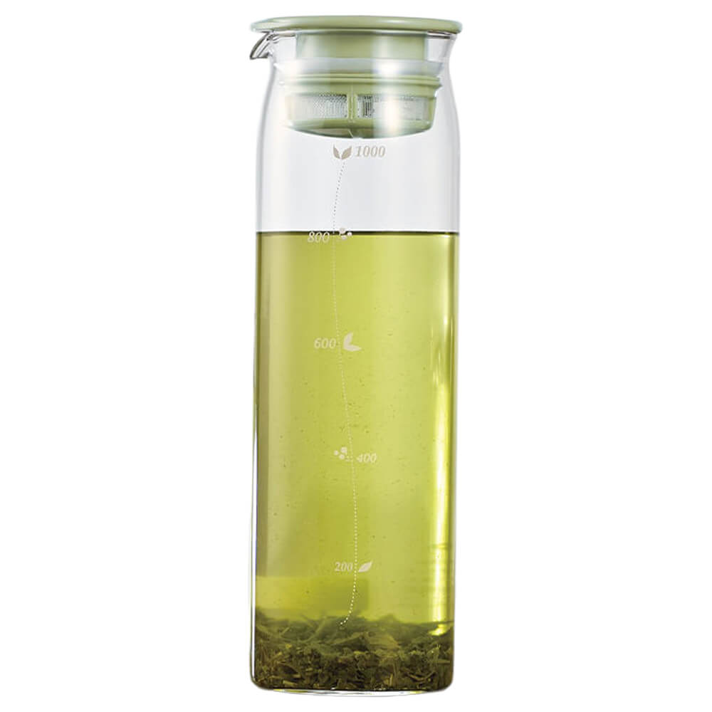 Cold Brew Teekanne smokey green 1000ml gefüllt