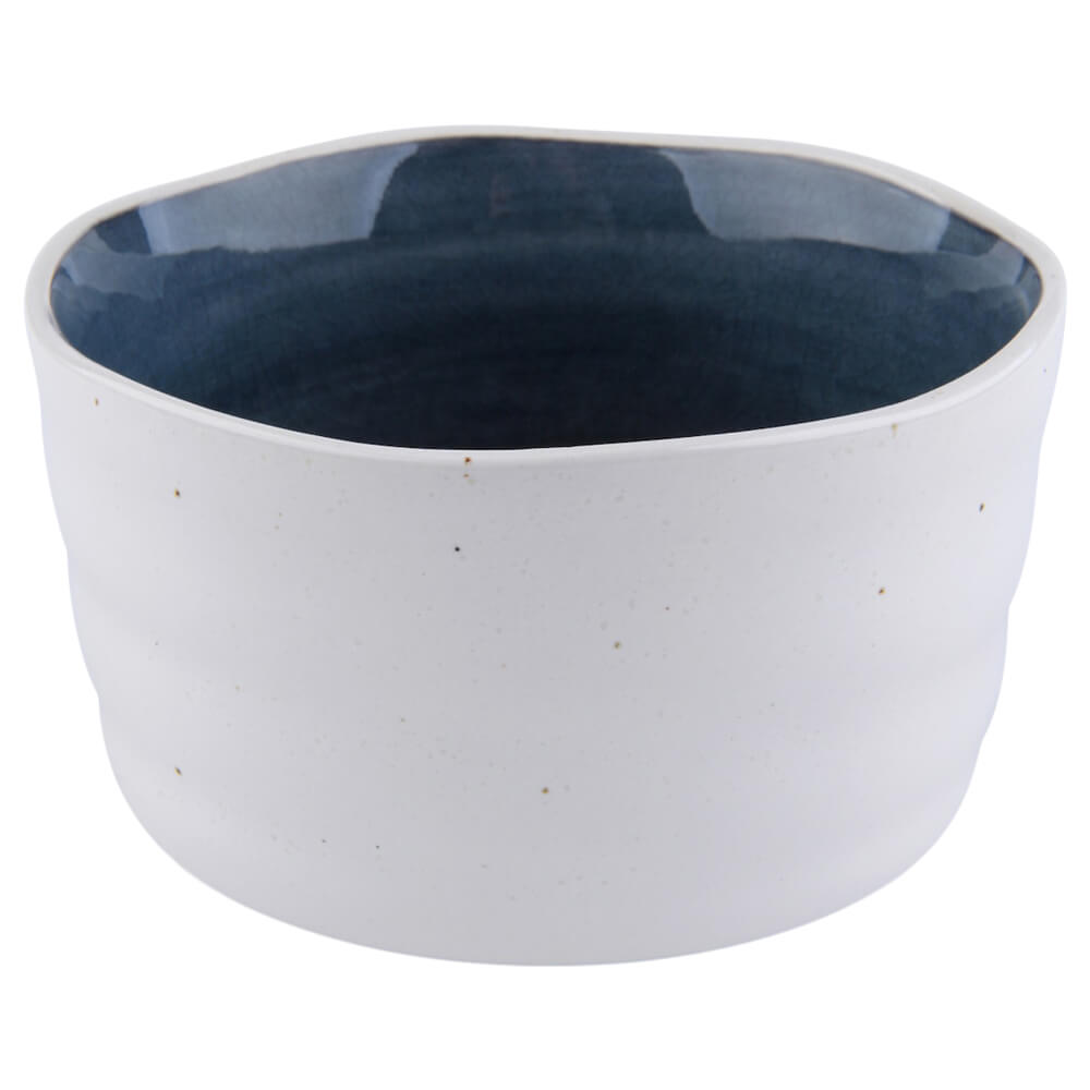 Matchaschale cremeweiß innen blau#matchaschale_cremeweiss-innen-blau