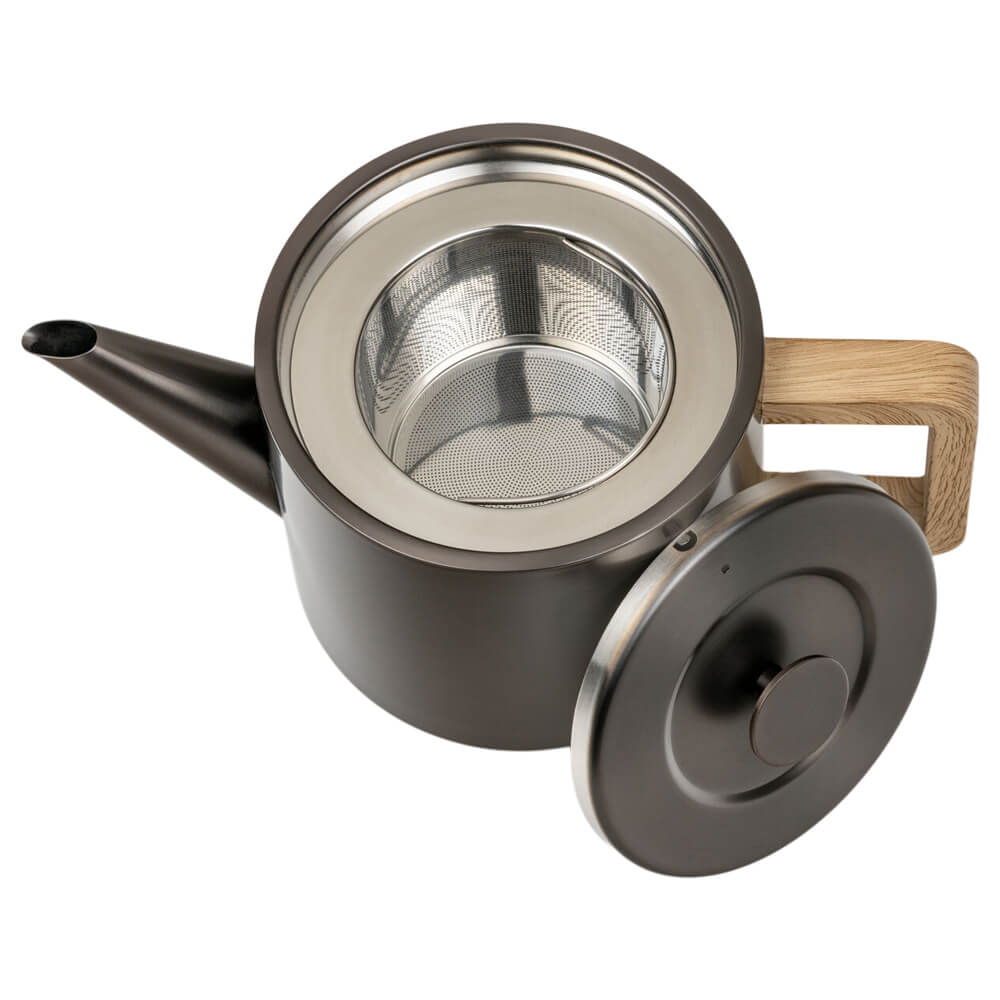 Bredemeijer Teekanne Duet Design Narvik metallic grau offen#teekanne_metallic-grau