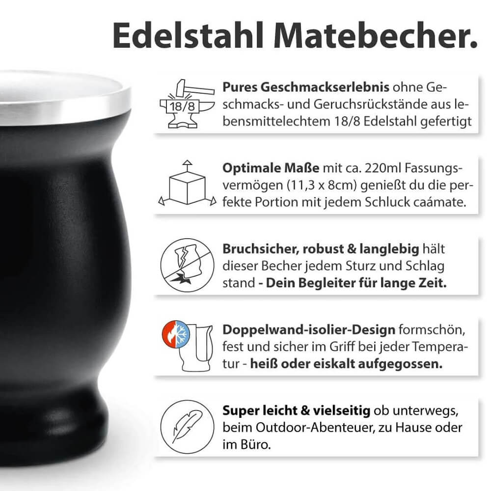 Matebecher rot im Set Infos#farbe_rot