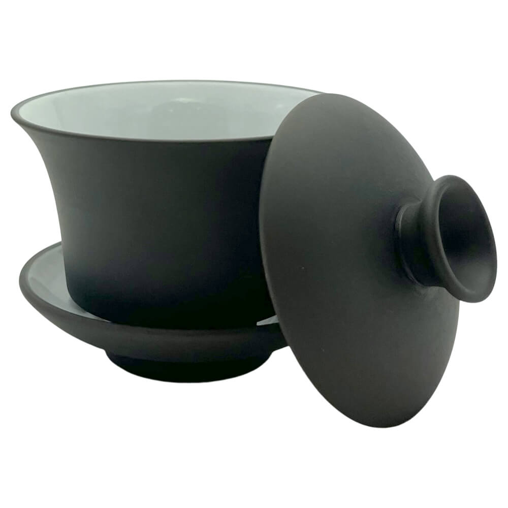 Gaiwan Deckeltasse mit Ton aus Yixing offen