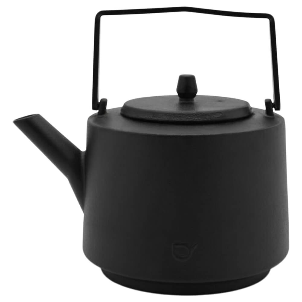 Moderne Teekanne Gusseisen schwarz Hubei