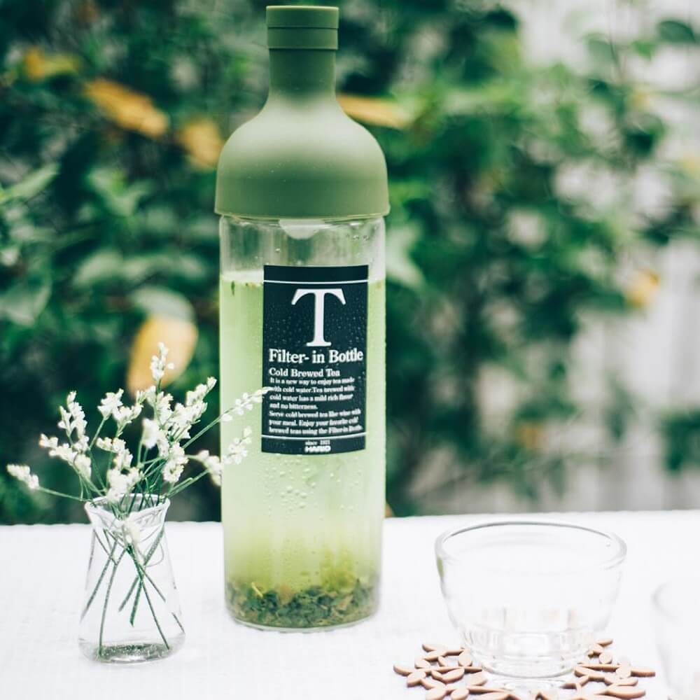 Eisteeflasche Hario olivgrün 2#teeflasche_olivgruen-750ml
