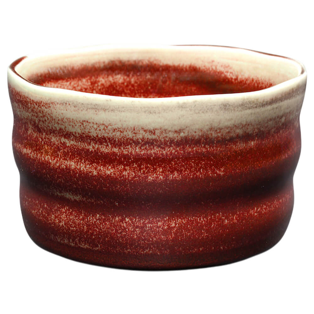 Matchaschale rot grau#matchaschale_rot-grau