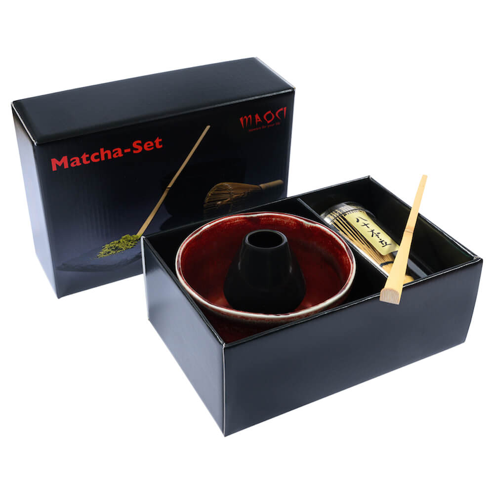 Premium Matchaset vierteilig Schale rot grau Box#variante_schale-rot-grau