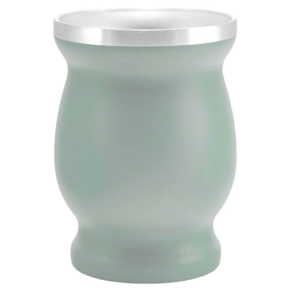 Mate Set Becher Edelstahl grün VSt#farbe_gruen