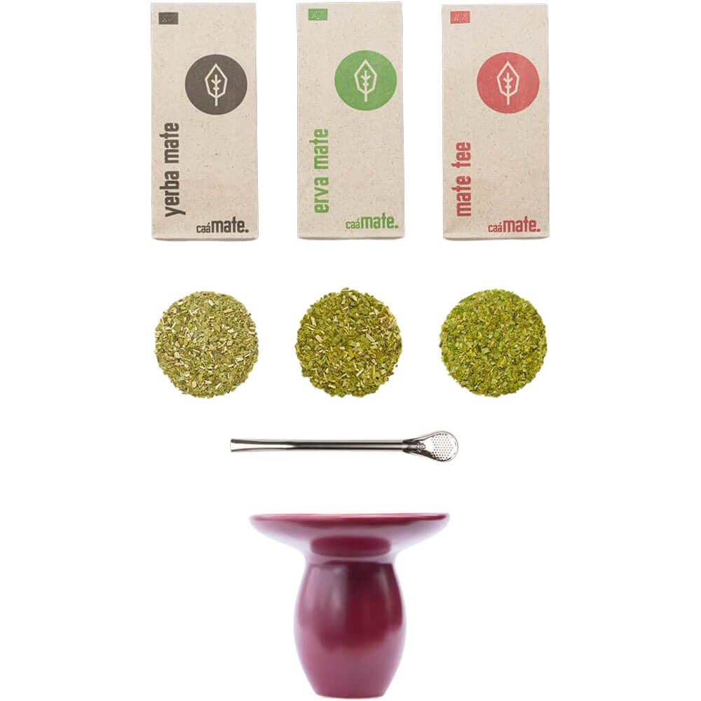 Mate Set mit Cuia bordeaux komplett#farbe_bordeaux