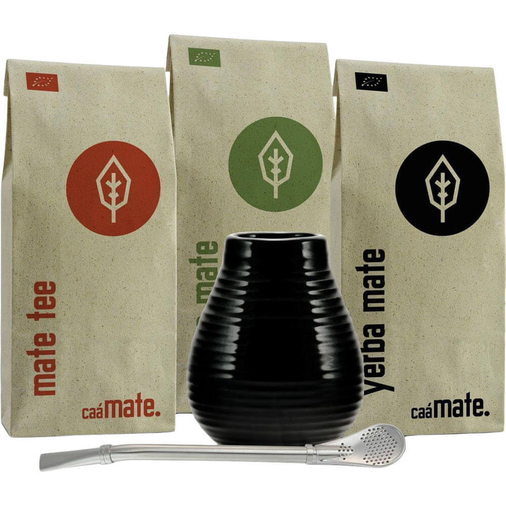 Mate Set Keramik Becher schwarz komplett#farbe_schwarz