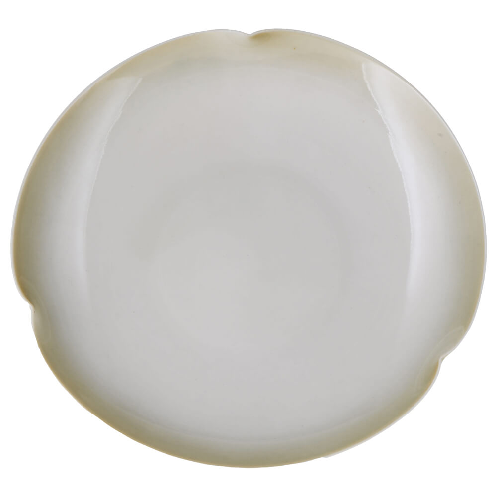 Untersetzer Minho aus Porzellan mit Pflanzenasche-Glasur, Durchmesser 165 mm#set_untersetzer