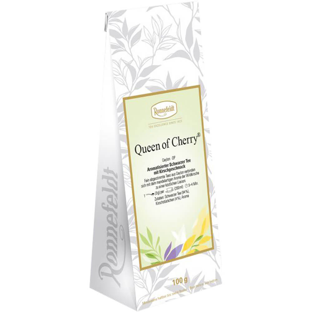 Ronnefeldt Schwarztee Queen of Cherry Packung Saison