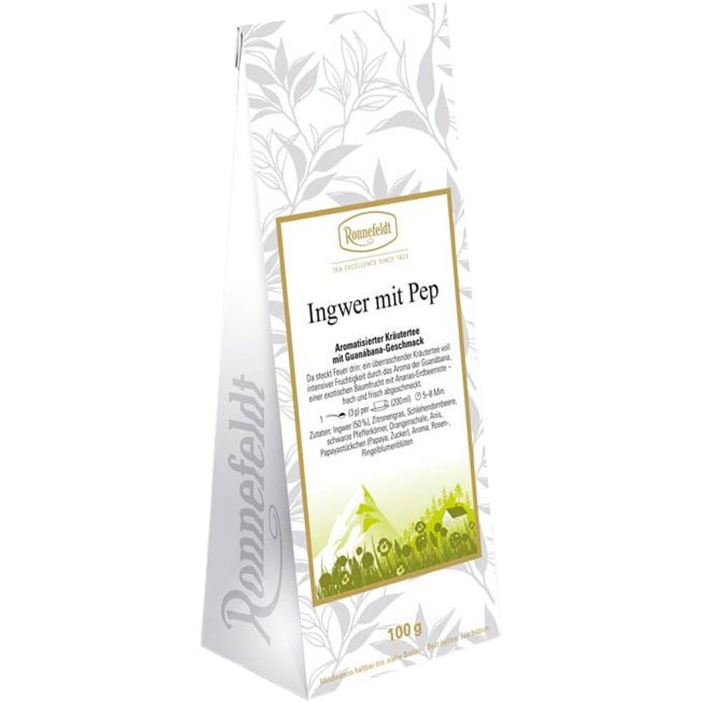 Kräutertee Ingwer mit Pep Packung