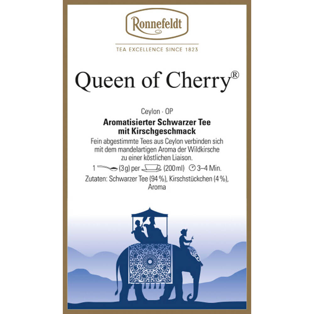 Ronnefeldt Queen of Cherry Etikett