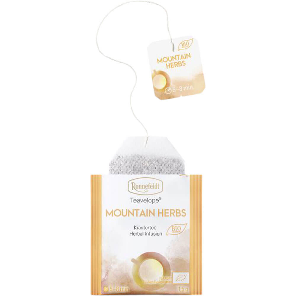 Ronnefeldt Teebeutel Mountain Herbs bio offen