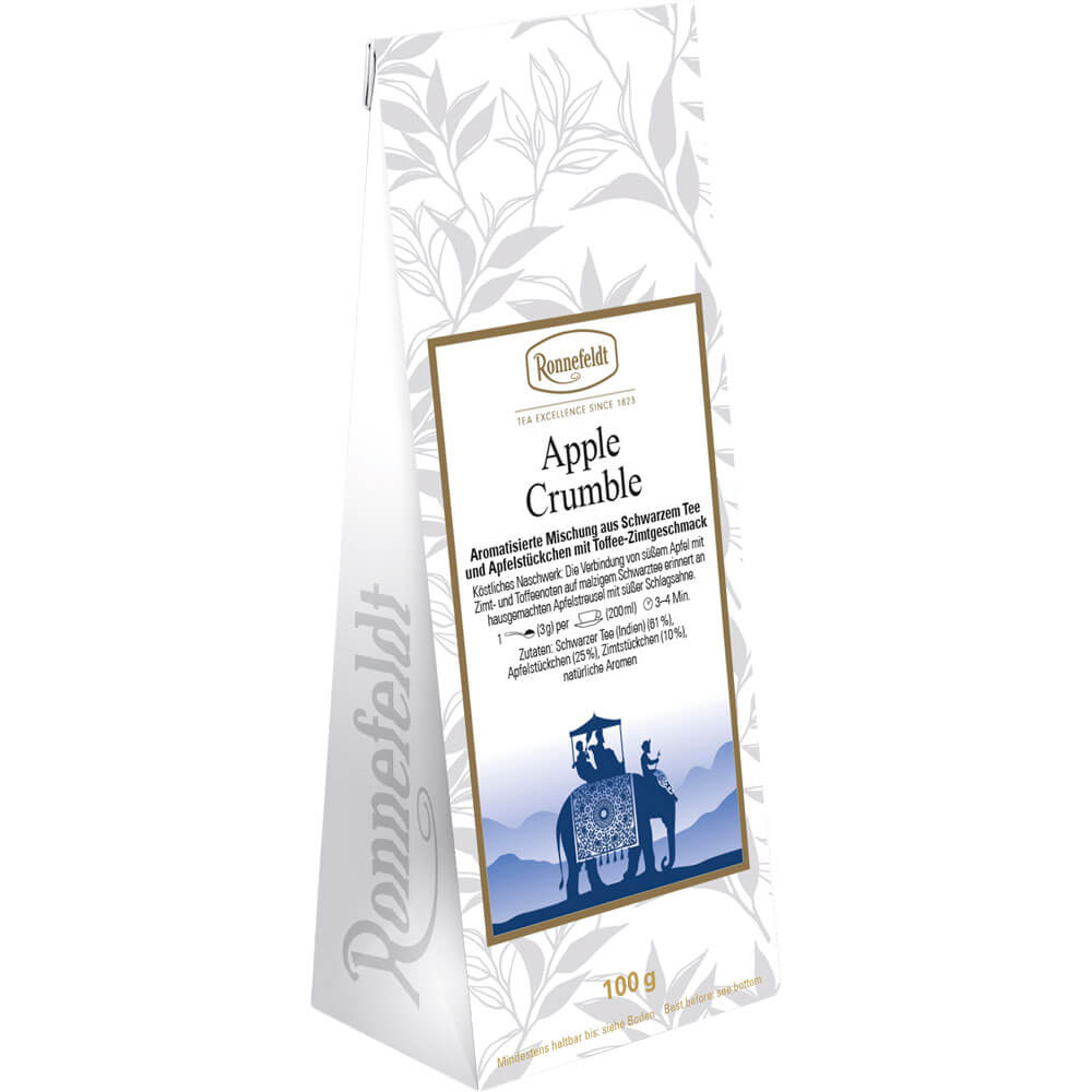 Schwarztee Apple Crumble Packung