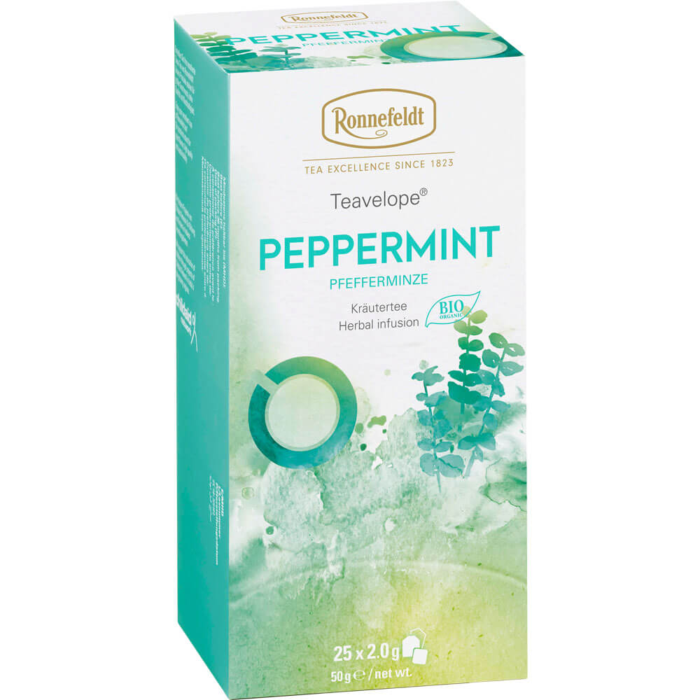 Teebeutel Pfefferminze bio Packung