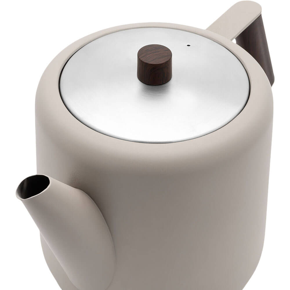 Bredemeijer Teekanne Boston 2 beige braun Beschläge Holzoptik#teekanne_beige-braun-beschlag-holzoptik