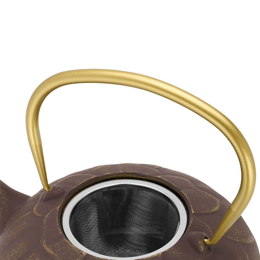 Teekanne Kunming Gusseisen aubergine Sieb#eisenkanne-aus-china_aubergine