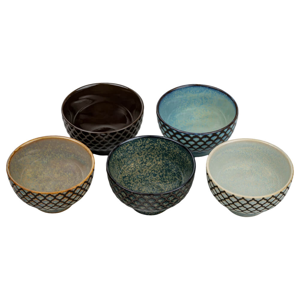 Teeschalen Set Sara Rautenmuster Variante 1