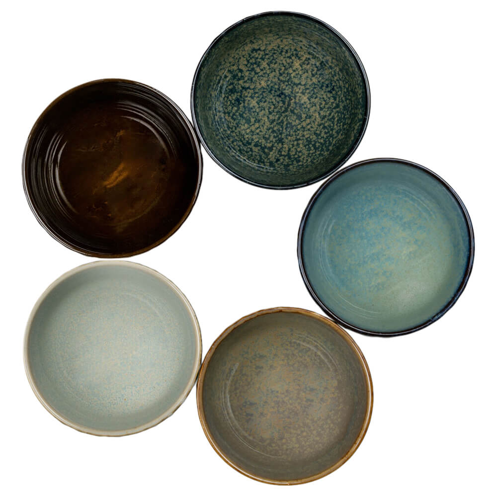 Teeschalen Set Sara Rautenmuster Innenseite