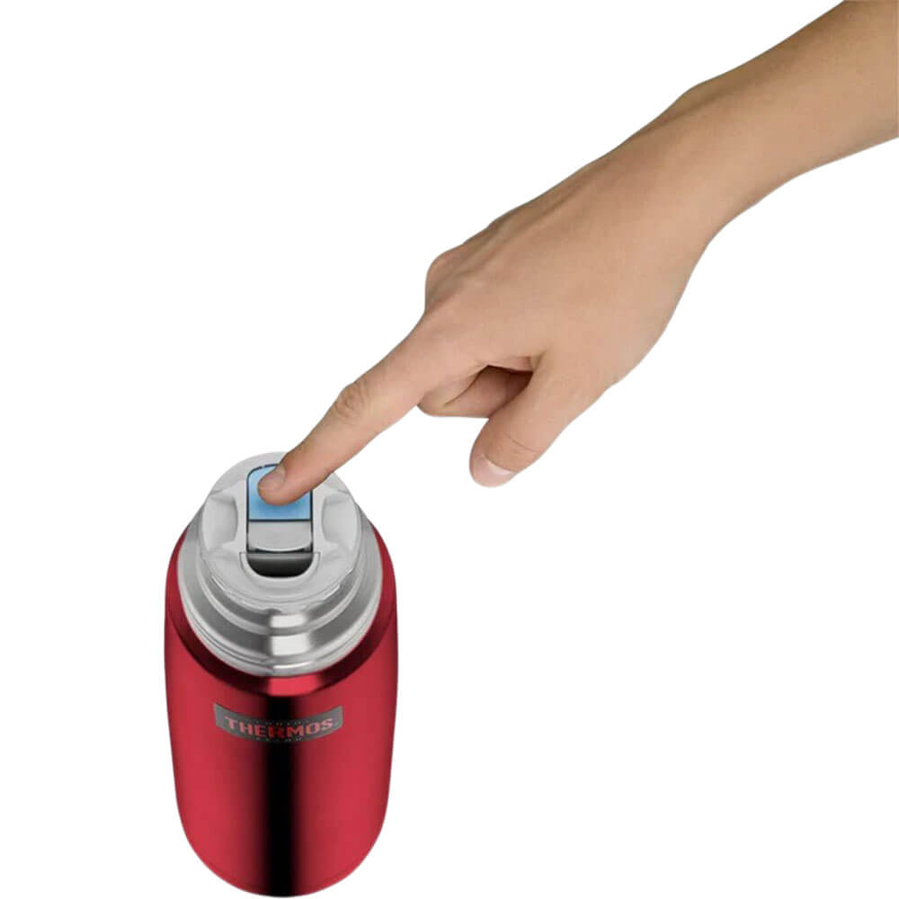 Thermoskanne 1000ml Rot poliert Verschluß#thermosflasche_1000ml-rot-poliert
