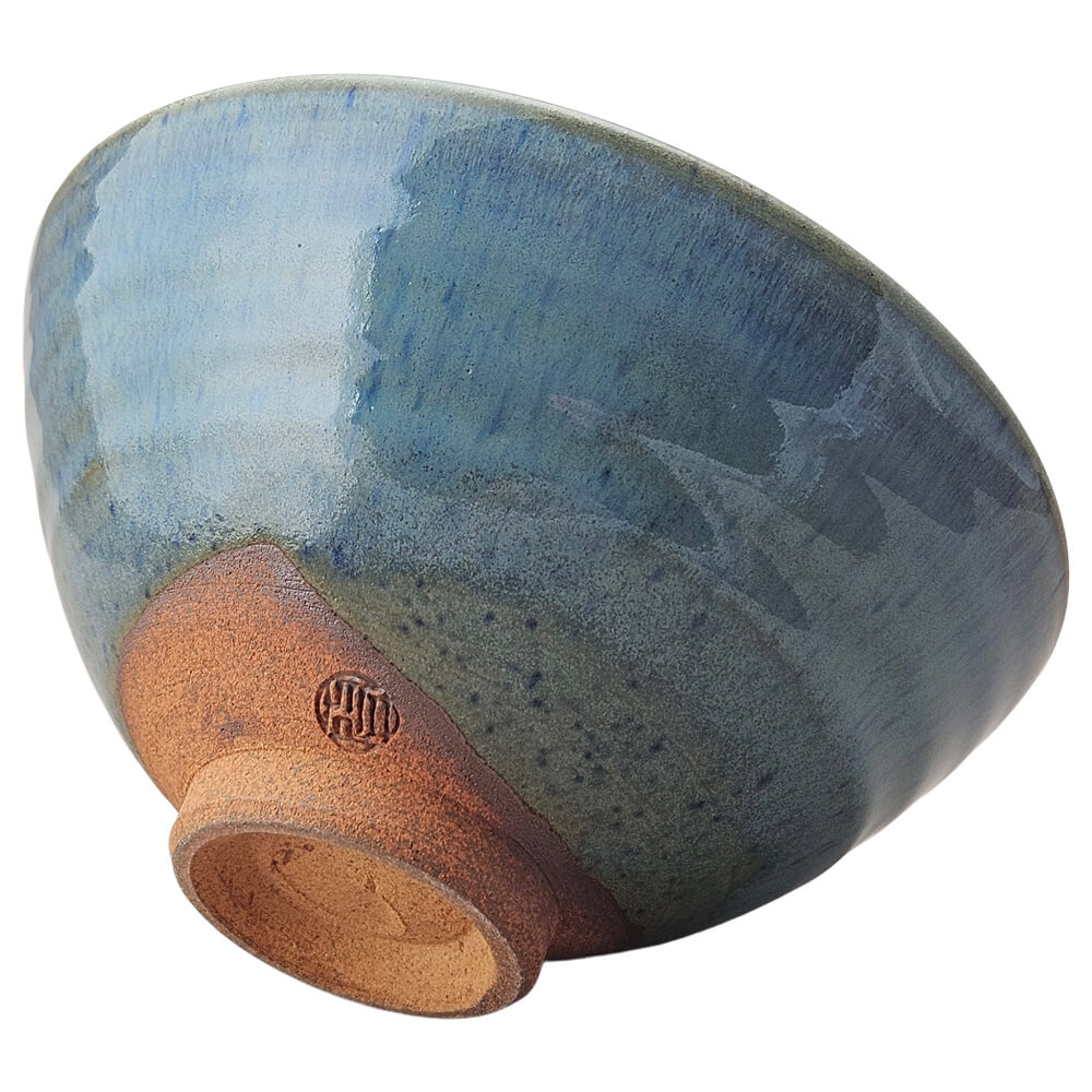 Matcha-Chawan aus Japan blaugrün weite Form Fuss#matchaschale-aus-japan_weite-form