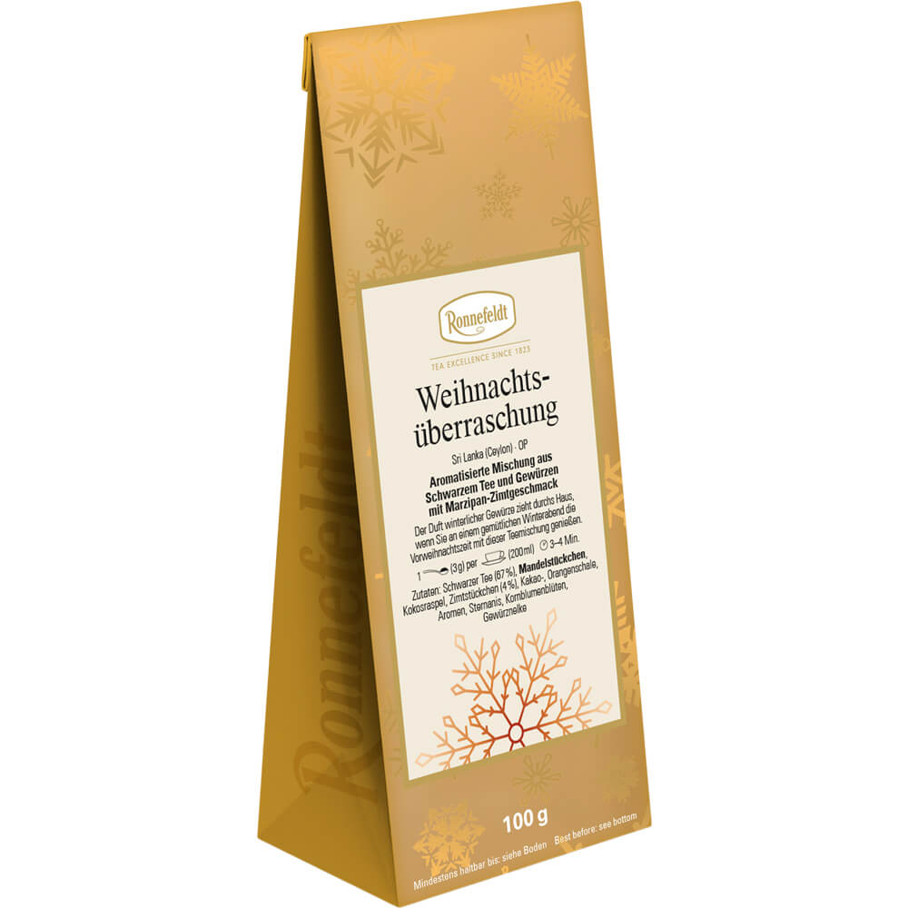 Ronnefeldt Schwarztee Weihnachtsüberraschung Packung Winter