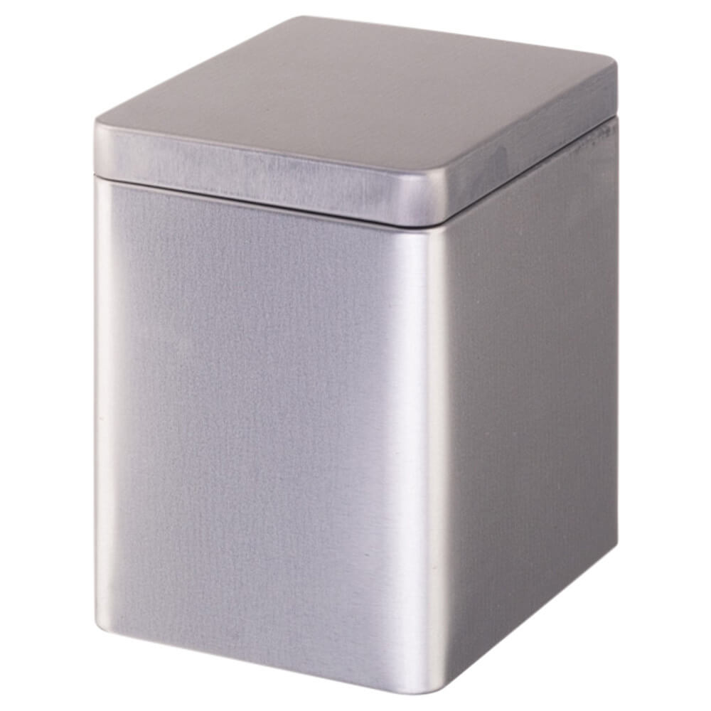 Teedose mit Stülpdeckel silber