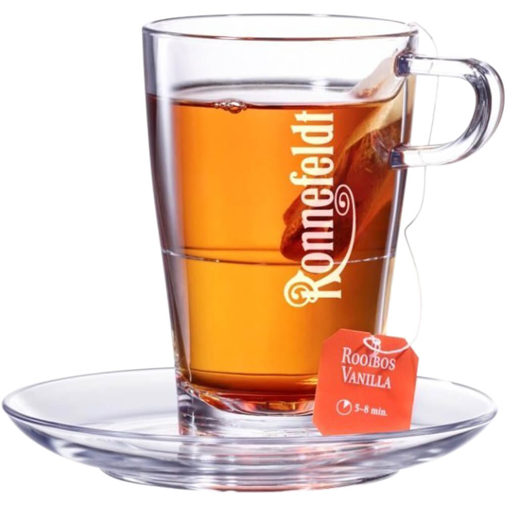 Glas Untertasse mit Ablagefläche Tee