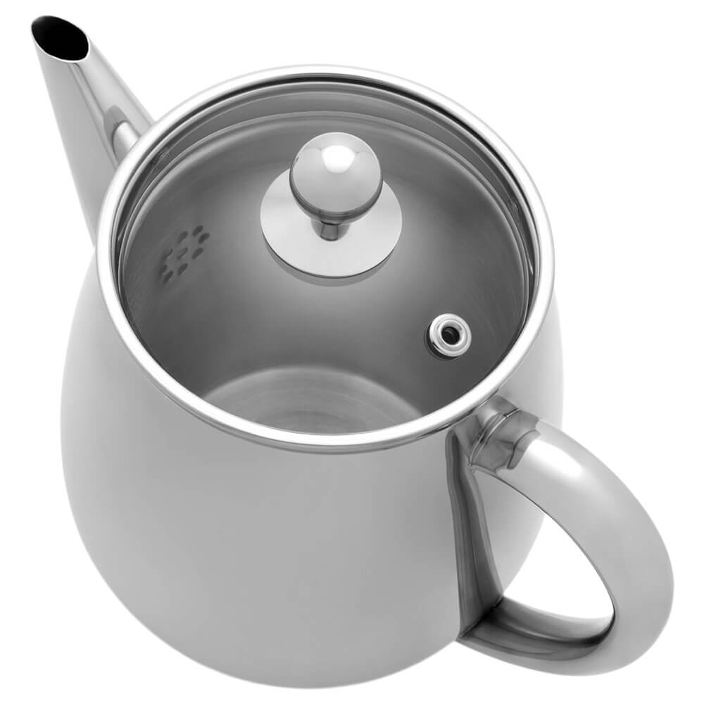 Bredemeijer Teekanne Duet Eva Edelstahl glänzend Deckel#teekanne_silberfarben