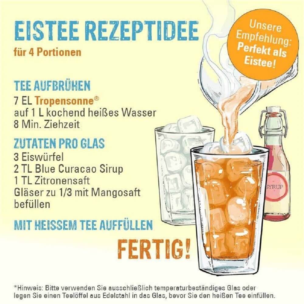 Milder Früchtetee Tropensonne® Rezept