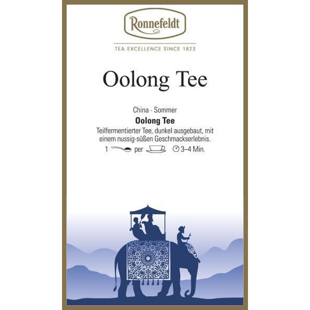 Ronnefeldt Oolong schwarz ausgebaut Etikett