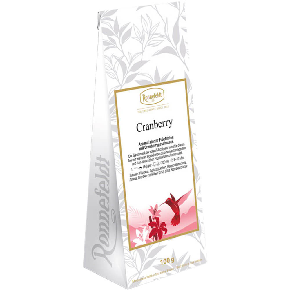 Früchtetee Cranberry Packung