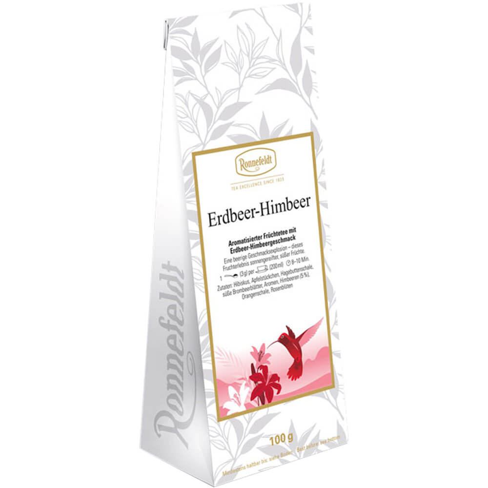 Früchtetee Erdbeer-Himbeer Packung