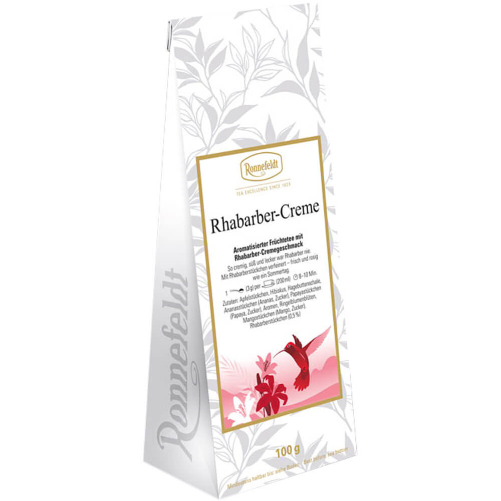 Früchtetee Rhabarber-Creme Packung