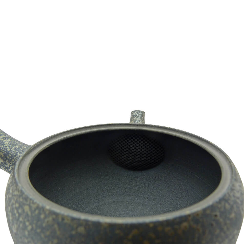 Kyusu mit Keramiksieb gesprenkelt 6