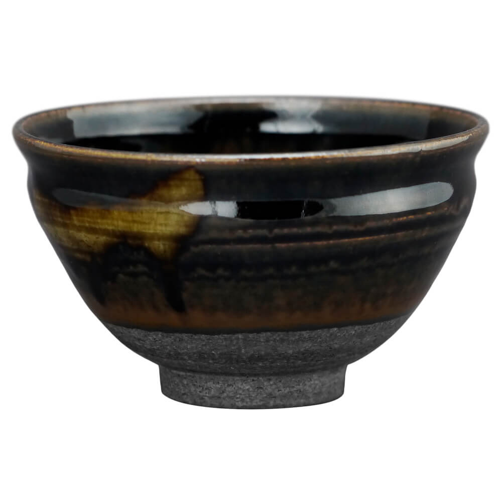 Braune Chawan von Kato Juunidai Glanz neu#matchaschale-aus-japan_braun