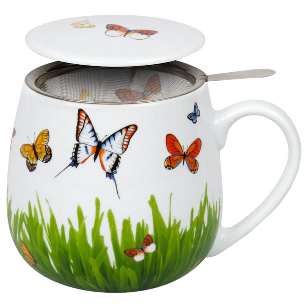 Kuschelbecher mit Deckel und Sieb Schmetterlingswiese#deckelbecher_schmetterlingswiese