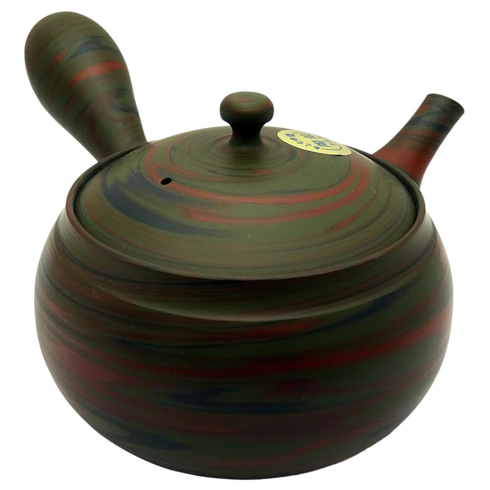 Tokoname Kyusu rotbraun 2#einhandkanne_rotbraunes-muster
