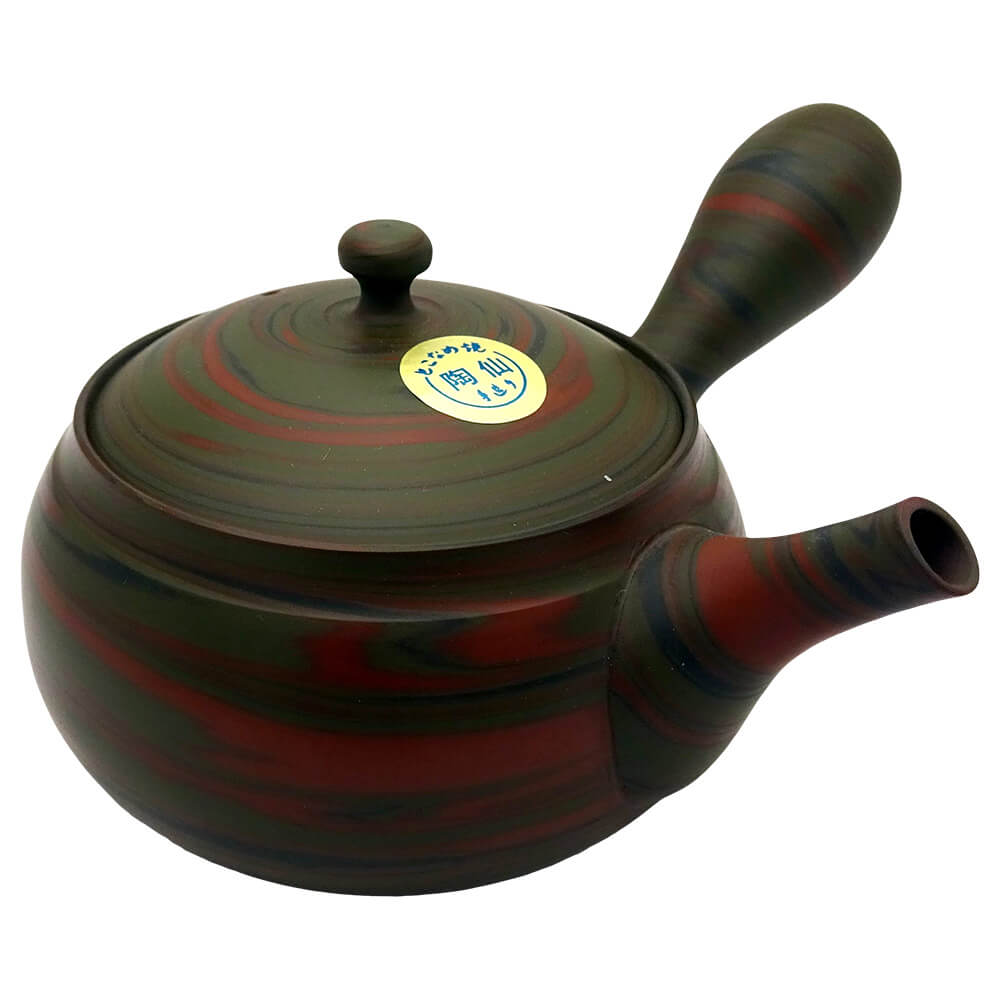 Tokoname Kyusu rotbraun 3#einhandkanne_rotbraunes-muster