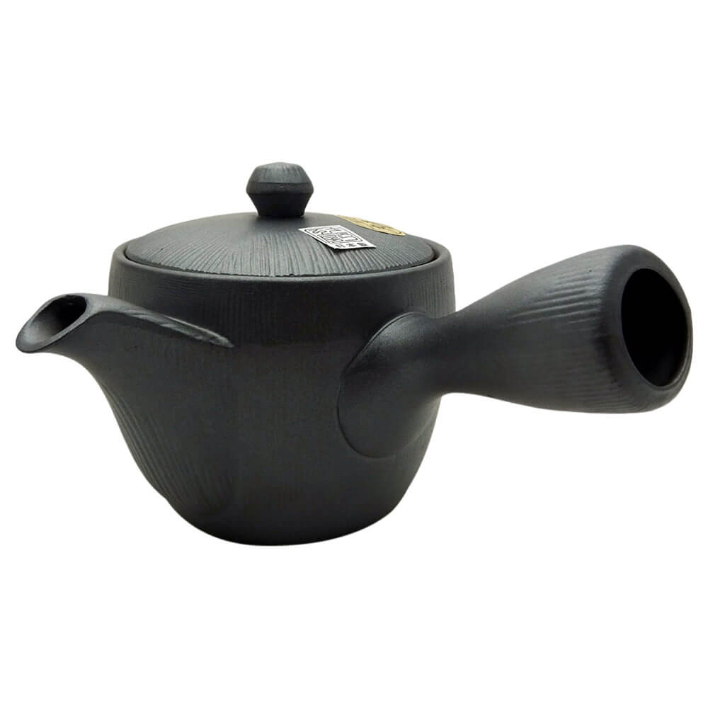 Kyusu Iwaki aus Banko schwarz#einhandkanne_schwarz