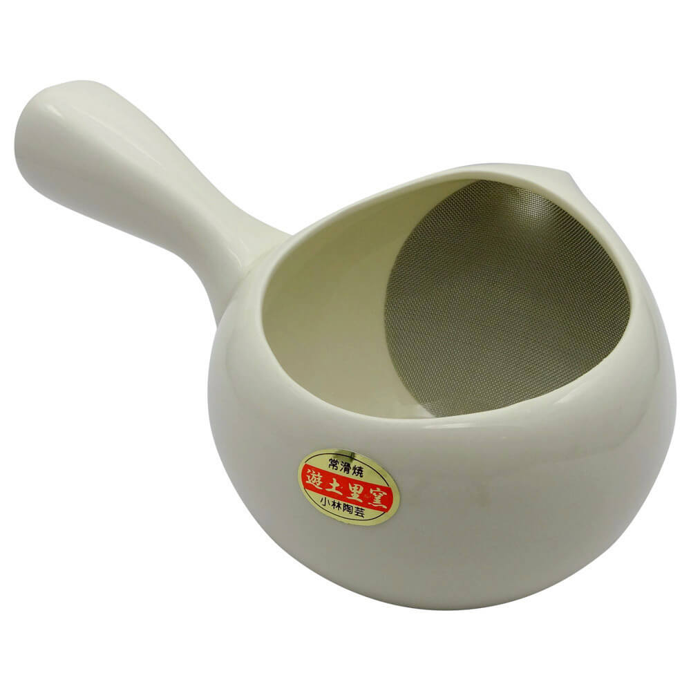 Offene Kyusu in weiß von hinten#variante_cremeweiss