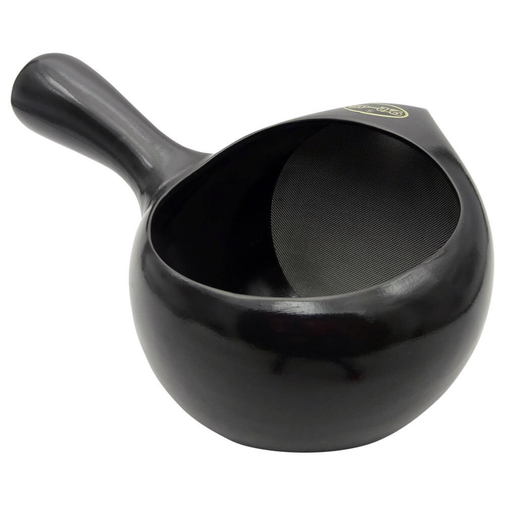 Offene Kyusu in schwarz von hinten#variante_schwarz